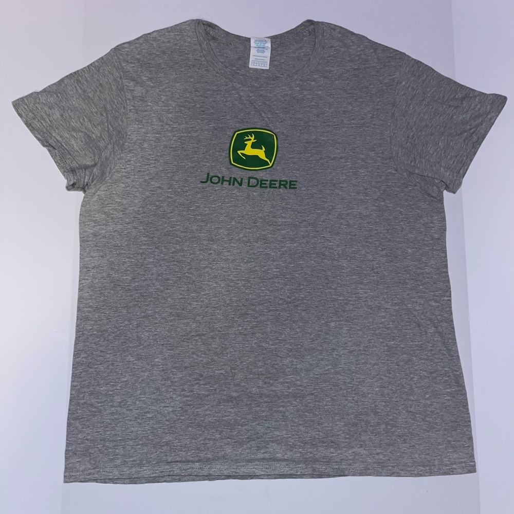 John Deere Heather Gray Short Sleeve Tee